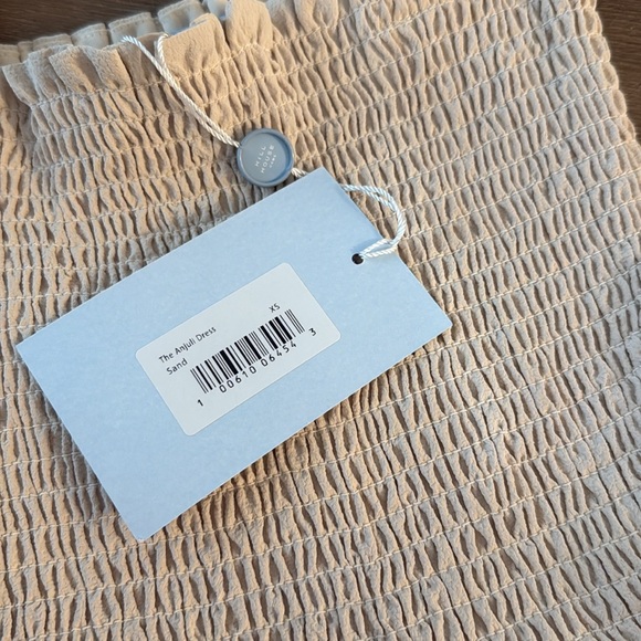 NWT HILL HOUSE HOME The Anjuli Nap Dress in sand crepe - Picture 7 of 8